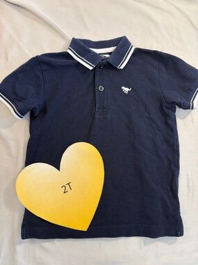 Next - Short sleeve polo shirt. Size  2-3 years